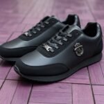 Black Billionaire Men's Leather Sneakers